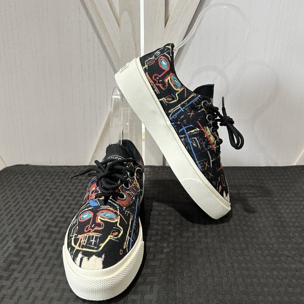 Limited Edition Converse X Basquiat Skid Grip Low Top Sneakers - Picture 5 of 13